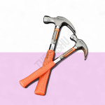 건설현장소형망치 빠루망치 1EA 250g 규격 oz 8 두경23mm 전장350mm : DA사슈