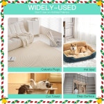 애완동물 털 제거를 위한 카펫 갈퀴: 3인치 1개 재사용 가능한 스크래퍼 도구 키트 딥 클린 개 및 고양이 제거기용 조절 손잡이 매트 러그 카앤카... 