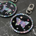 열쇠고리 자개 만들기 키트 공예 나전칠기 키트 전통 선물 : 푸름터