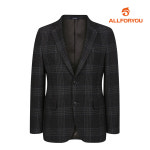 [올포유] [모델착장] 남성 울혼방 체크 자켓 AGKKL8431-505_G : 올포유 공식스토어