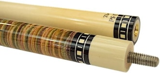 뮤치 SB2-RAIN 수제 당구장 큐 스틱 - 레인보우 얼룩 + 하드 케이스 19 oz : 데스데모나