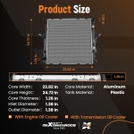 랜드로버 LR3 2005-2009 베이스 2006 HSE 럭스 2009 LR021777 PCC500630 PCC500041용 맥스페딩로드 냉각수 라디에이터 어셈블리... 