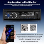 UNITOPSCI 싱글 딘 CD DVD 플레이어 카 스테레오 블루투스 5.0 핸즈프리 LCD 화면 AM /FM 라디오 오디오 수신기 지원 앱 찾기 리모컨 음성... 