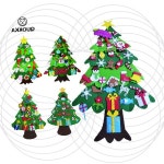 크리스마스 펠트 트리 만들기 키트 벽걸이 장식 소품 홈 데코 인테리어 DIY 수공예 감성 소품 : 손수집마켓