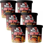 Pocas Instant Noodles 비건 핫 포트 말라 맛 6팩 강렬한 사천 향신료 레벨 식물 기반 고기 5분 안에 준비 각 133.8g4.8온스 [호환]... 