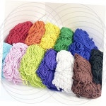 컬러 면사 뜨개실 만들기 재료 환경판 꾸미기 교구 무지개색 핸드메이드 공예용품 유치원 어린이집 교실 : 우주마이하우스