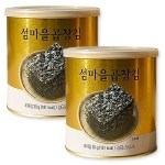 섬마을 곱창김 밥도둑 도시락김 반찬 고소한 풍미 8캔 2박스 : 유니스크루