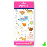 GS 투명스티커 꾸미기스티커 십이지신 : 그린스완몰