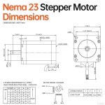 YEJMKJ 3팩 네마 23 스테퍼 모터 2상 1.8 u200C° u200C 2.2Nm(311.55oz·in) 고토크 바이폴라 82mm 4.0A 0.6 ω 4-리드 샤프트 21mm... 
