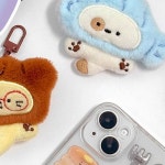 캐릭터 키링 뽑기 인형 가방고리 파우치 동물 귀여운 펜던트 액세서리 랜덤박스 미니인형 : 재이재이팝