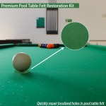 르펑 당구 수리 패치 - 35pcs 프리미엄 풀 테이블 펠트 복원 키트 35mm 쉽게 적용 가능한 강력 접착 천 빠른 가정 및 클럽에서 사용할 수 있는... 