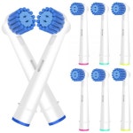 오랄비 전동 칫솔과 호환되는 센서티브 잇몸 케어 브러시 헤드, 교체용 헤드 리필 프로 500/1000/1500/3000/3757/5000/7000/7500/8000용... 