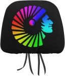 인도 수석 카시트 헤드레스트 커버 액세서리 카 프로텍터 유니버설 인테리어 1 PCS : 플로즈업