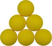 새든 허치 라크로스 볼 흰색 및 노란색 6개 팩 마사지 테라피 소년 소녀 NOCSAE SEI 요건 충족 White : 비로담