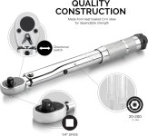 Neiko PRO 03707B 3 /8 토크 렌치 u201D 드라이브 SAE 15-80 Ft-Lb 14... 클릭 크롬 바나듐 0 - 80 in-lb 11 Length : 트러스트웨이79