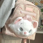 마리 고양이 디자인 백팩 여성용 가방 여성백팩 초등학생책가방 인형 다기능 백팩 소녀용 화장품 여행 선물 : 쿠마켓 KooMarket