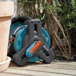 Gardena 호스 릴 - (1 /2 x 33 + 5 리더 포함) 블루 및 그레이 (8010) : 스마일25스토어