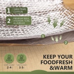 페어스트 16온스 재사용 가능한 도시락 여성 및 남성용 단열 사무용 종이 봉투 대형 샌드위치 토트 피크닉 여행 간식 카키 2팩 Black... 