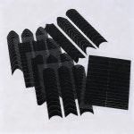 11 한개가격으로두개드립니다 프렌치 스트립 라인 네일 아트 폼 프린지 팁 가이드 물결 모양 사선 스프레이 템플릿 스티커 크리에이티브 스텐실... 