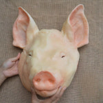 돼지머리 가짜 모형 고사용 제삿상 제사 창업 돼지 장식품 모델 개업식 : 제이고마켓