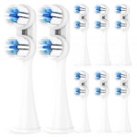 Spinbrush 구형 버전 프로 클린/프로 화이트 배터리 전원 전동 칫솔과 호환되는 교체용 칫솔 헤드, 8팩 : 재우네스토어