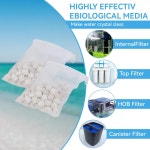 아쿠아클리어 피쉬 70 파워 필터 삽입 바이오맥스 대형 품종 흰색과 호환되는 수족관 필터용 FKBYM 280g 2봉지 A1373 70갤런 : 인피트샵