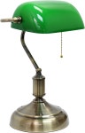 심플 디자인 LT3216-GRN 이그제큐티브 뱅커용 책상 램프 유리 그늘 녹색 : 굿스토