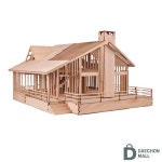 DC 영공방 목조 전원주택2 미니어처하우스키트 미니어처집 : 대찬몰