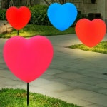 대형 하트 조명 LED 램프 행사장 조형물 잔디 무드등 쇼핑몰 : 더안심글로벌파트너