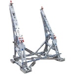 밀레니엄 팔콘 디스플레이 스탠드 수직 홀더 세트 DIY 브래킷 빌딩 블록 키트 75192용 : 카트스팟