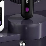 빗고데기 디지털 온도조절 휴대용 헤어 링 미니 고데기 : 이앤아이J