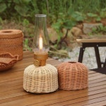 테이블 글램핑 라탄 이소가스 워머 랜턴 무드등 가스커버 : 제이트레이드1