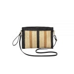 CORIOS 여성용 밀짚 숄더백 보헤미안 토트백 여름 해변 가방 핸드우븐 라탄 지갑 레트로 핸드백 크로스바디 백 블랙 스트라이프 라지 : 핫아이스