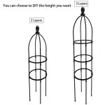 트렐리스 블랙 가든 격자 식물 등반 지원 프레임 내구성 플라스틱 화분 실내 실외 : 거니프라자1
