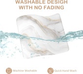 에울프스 마우스 패드 미끄럼 방지 고무 베이스가 있는 여러 패턴의 컴퓨터 세탁 가능한 천 게임 노트북 PC용 (보리 골드) 01Rose : 글로벌도깨비