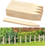 울타리 마당 농장 및 전문 등급 경계 표시를 위한 나무 말뚝 20팩 식물 지원을 정원 12인치 설문 한숨 기둥(20팩 12인치) : 초송