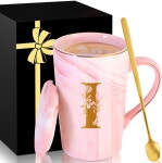 뚜껑이 있는 MNZZ 맞춤 세라믹 커피 머그컵 여성 감사 선물 여교사 연말 스쿨버스 운전기사 간호사 목사팀 엄마 코치 가드 스카우트 리더... 