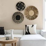 거실 카페 현관 라탄 침실 마크라메 엔틱 실내 벽 행잉 북유럽 장식 인테리어 걸이 소품 : 와이제이브이컴퍼니