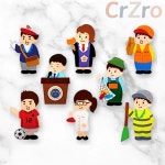 청양 교육 자료 직업 2 8종 모형 역할 놀이 학습 교구 환경판 장식 진로 탐구 : 다랑상사