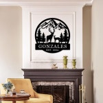 개인 맞춤형 농장 표지판 목장 장식 대형 야외 금속 사슴 농가 성씨와 설정된 날짜의 : routefinder