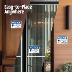 SmartSign (4개들이 팩) 5 x 7 인치 u201CNotice - 이 지역은 24시간 비디오 감시 하에 있습니다 nu201D 5 x 7 SuperStick Label... 