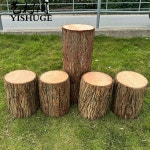 인조 통나무 인테리어 촬영 직경 그루터기 스툴 나뭇결 모형 : intrusting