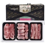 한돈 제주 오겹살 등갈비 미박 목살 제주 도새기 3종 선물세트 1.2KG : 명품본가