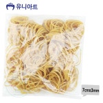을지 노랑 고무줄 7cmx3mm 고무밴딩 컬러고무줄 : 을지유통