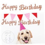 KSU 펫 생일 해피버스데이 흘림체 가랜드 로즈골드 생일가렌더 파티가랜드 : 경성종합유통