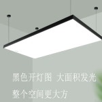 천정 무영등 동물병원 특수 당구장 부착형 조명 사각등 N. 50x50cm 흑백 80W : N6서리풀스토어