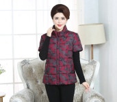 여성 롱패딩 여성을위한 따뜻한 민소매 열 겨울 조끼 반소매 소매가있는 가을 어깨 보호 노인 자켓 면 의류 : 거니프라자3