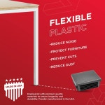 프레스콧 플라스틱 3 /4 - 0.75인치 사각 구멍 플러그 인서트 금속 튜브용 블랙 엔드 캡 펜스 의자 다리 및 가구로부터의 글라이드 보호(10팩)... 