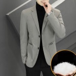 남자 멋쟁이 정장 자켓  코트 추동 패딩 라이트그레이 블랙 세탁 SPO마켓4 : 모두 플로어 10호