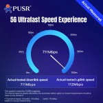 PUSR BE6500 듀얼 밴드 기비트 5G NR WiFi7 라우터 고정 무선 액세스 FWA 퀄컴 X62 4 PoE 2.5G LAN 포트 NR370i : 모티브릭9